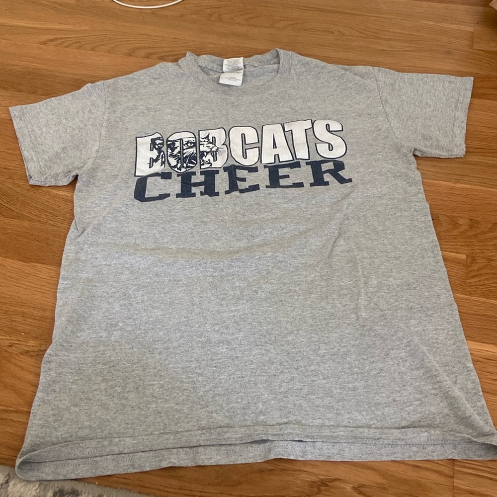 Grey Bobcats Cheer T-Shirt
